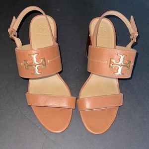 Tory burch blocky heel 3 inch size 9